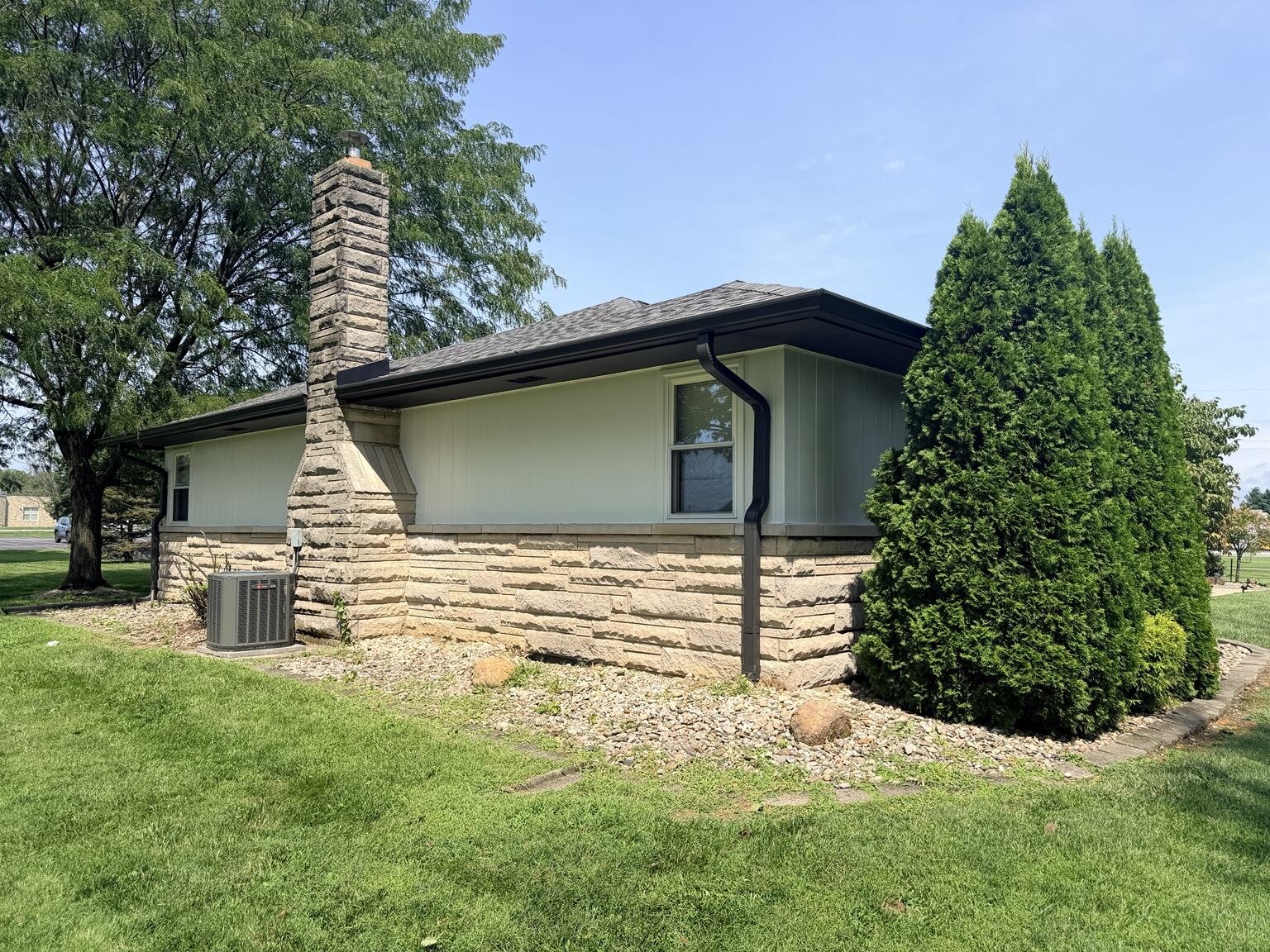 Completed exterior painting project, view 3