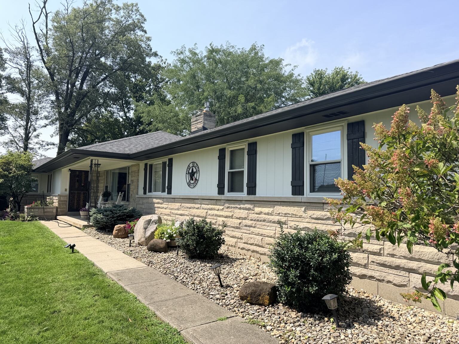 Completed exterior painting project, view 5
