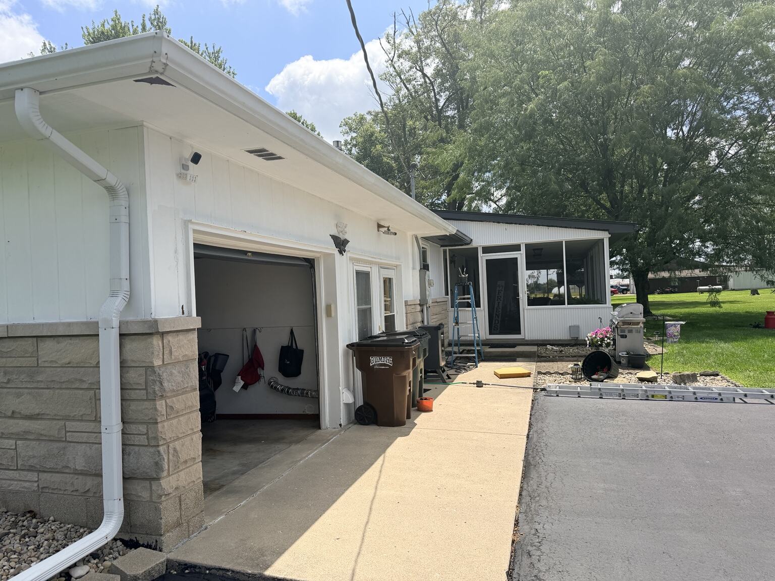 Exterior painting project before work began, view 5