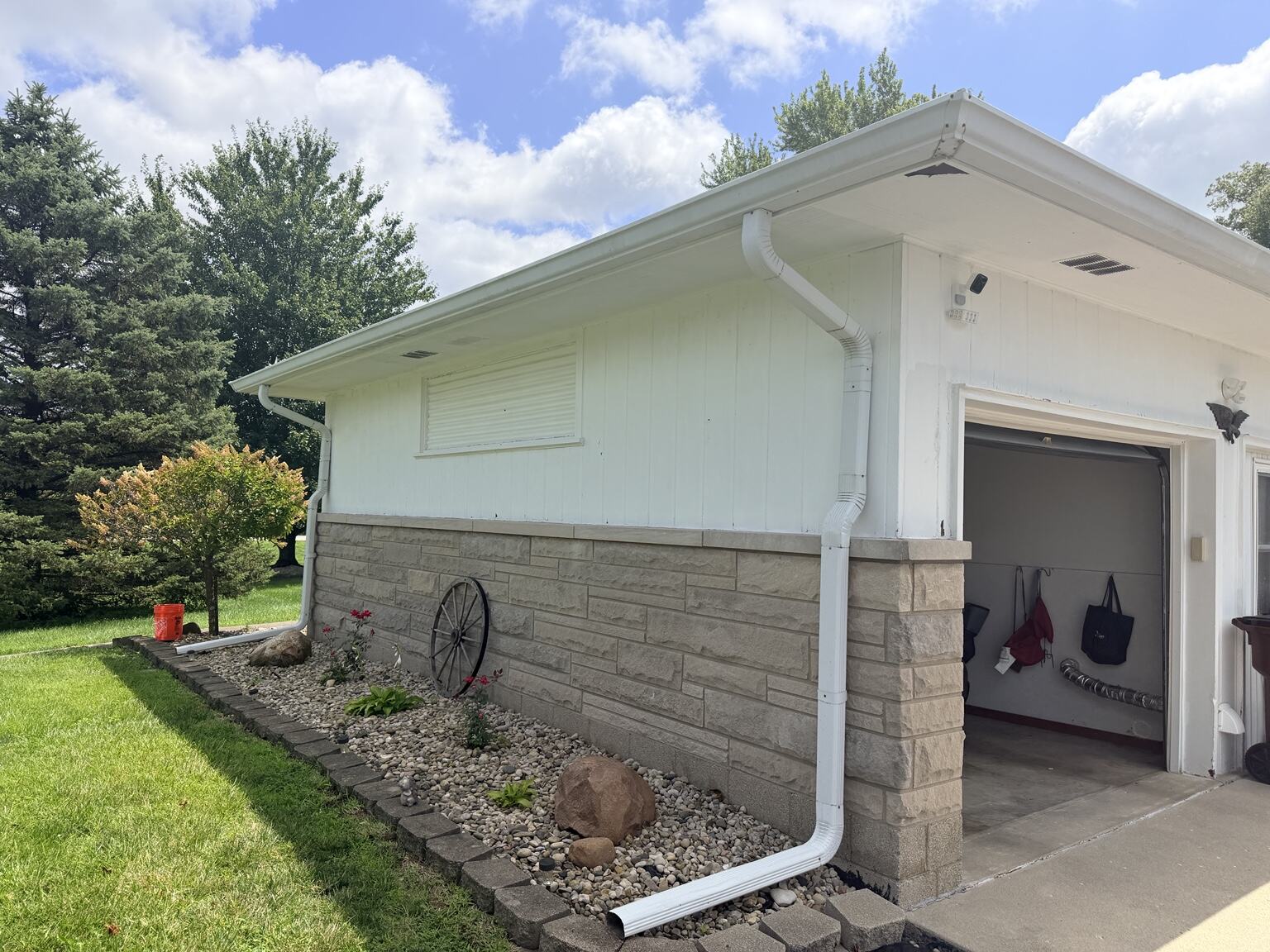 Exterior painting project before work began, view 6