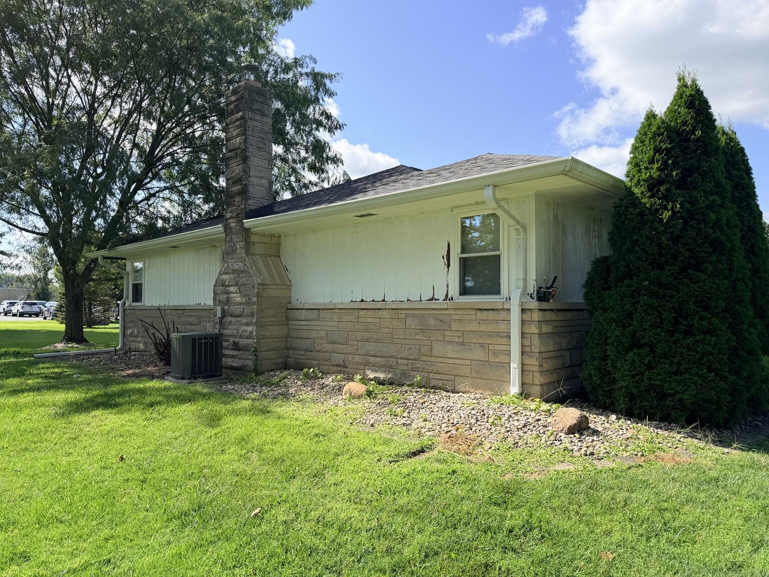 Exterior painting project before work began, view 9
