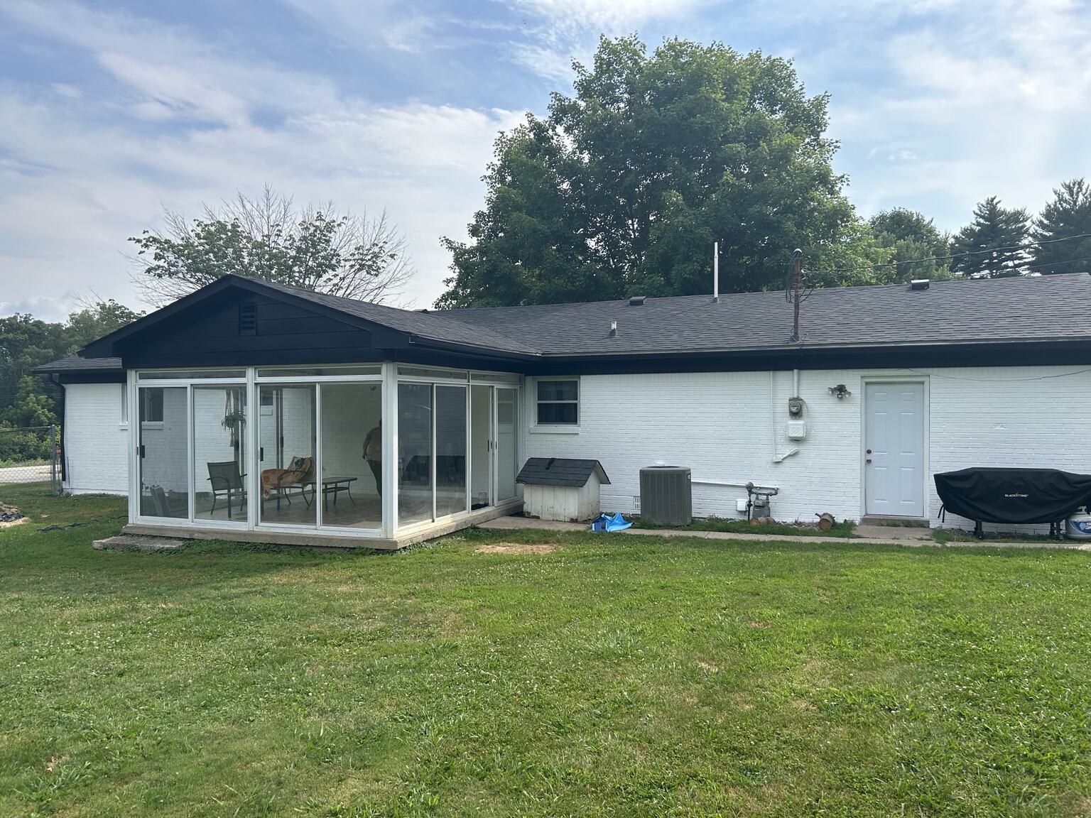 Rear exterior after exterior painting