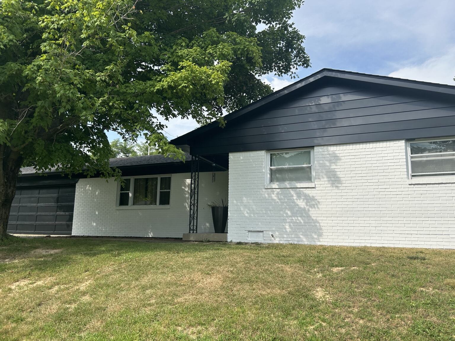 Gable & trim after exterior painting