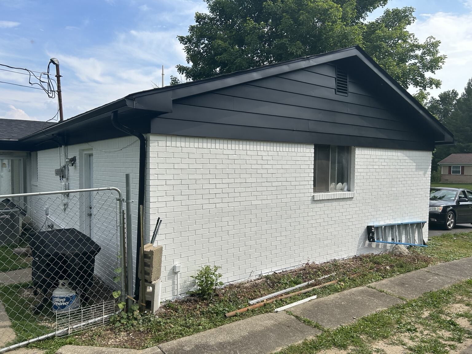 Side exterior after exterior painting